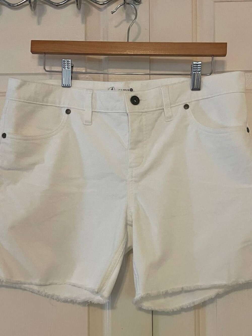 Carve Designs White corduroy Shorts Size 8 | Coastal Clean Girl Casual Summer
